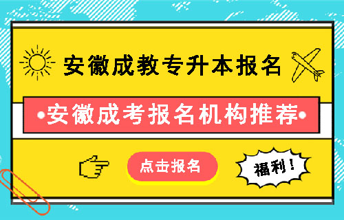 安徽成教专升本在哪里报名