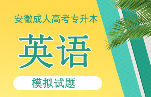 安徽成人高考专升本英语模拟试题.JPG