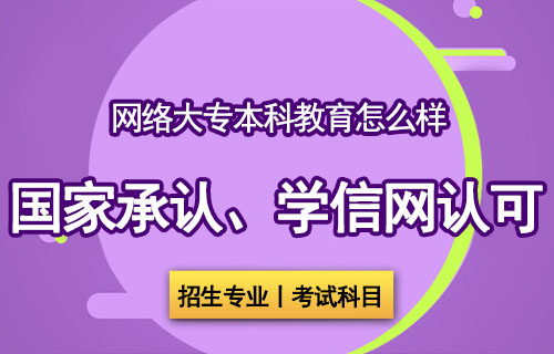 网络大专本科教育怎么样