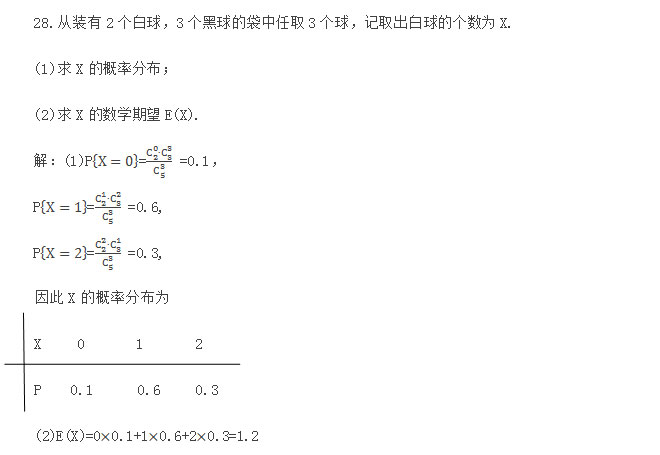 2015年安徽成人高考专升本《高等数学二》考试真题_09