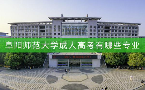 阜阳师范大学成人高考有哪些专业