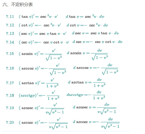 安徽成人高考高起点数学（理）考试定理公式_04