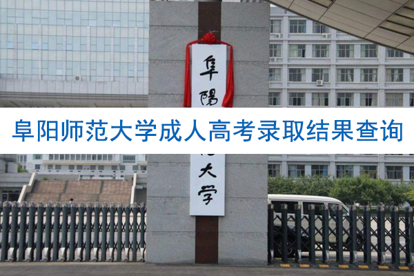 阜阳师范大学成人高考录取结果什么时候出来