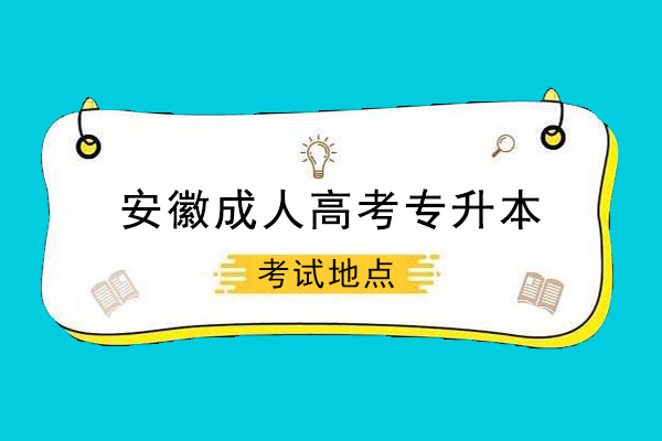 安徽成人高考专升本考试地点