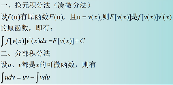 求不定积分的两种常用方法