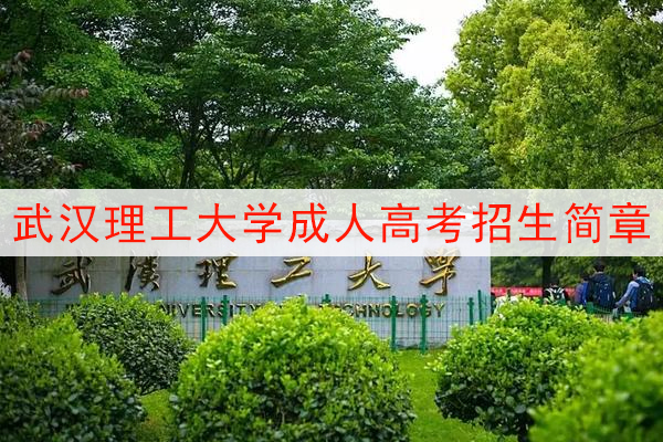 武汉理工大学成人高考招生简章