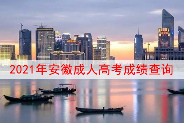 2021年安徽成人高考成绩