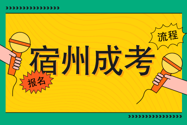 宿州成人高考怎么自己报名