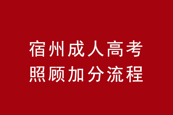 宿州成人高考政策加分加多少分