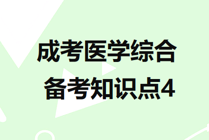 2023年安徽省成人高考专升本医学综合必背考点 4
